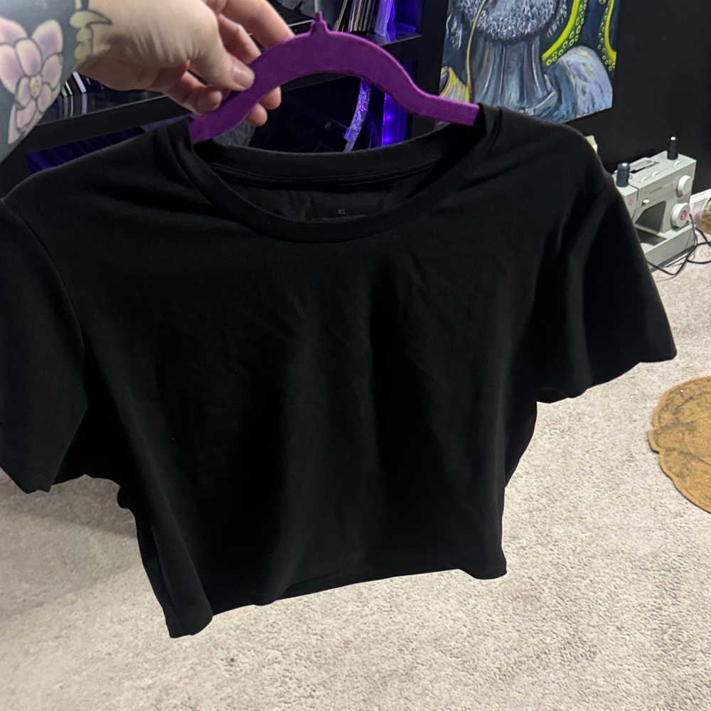 Classic Black Crop Top